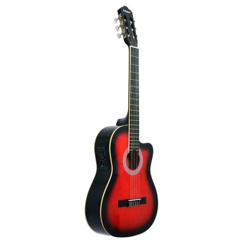Gitar Elektro Klasik Rodriguez Kesik Kasa EQ Kırmızı RCCE650RB - Thumbnail