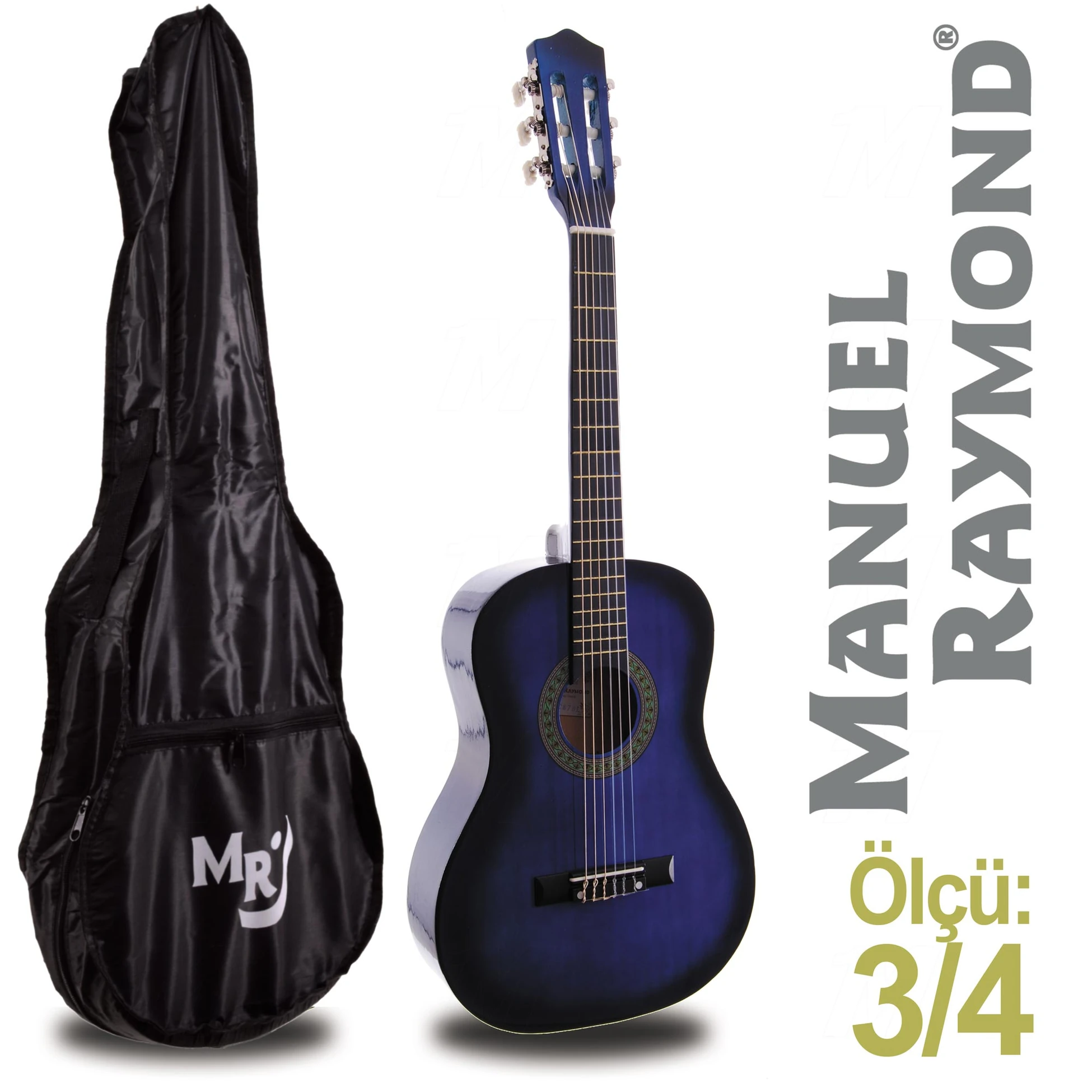 Klasik Gitar Junior Manuel Raymond MRC87BLS (KILIF HEDİYE) - Thumbnail