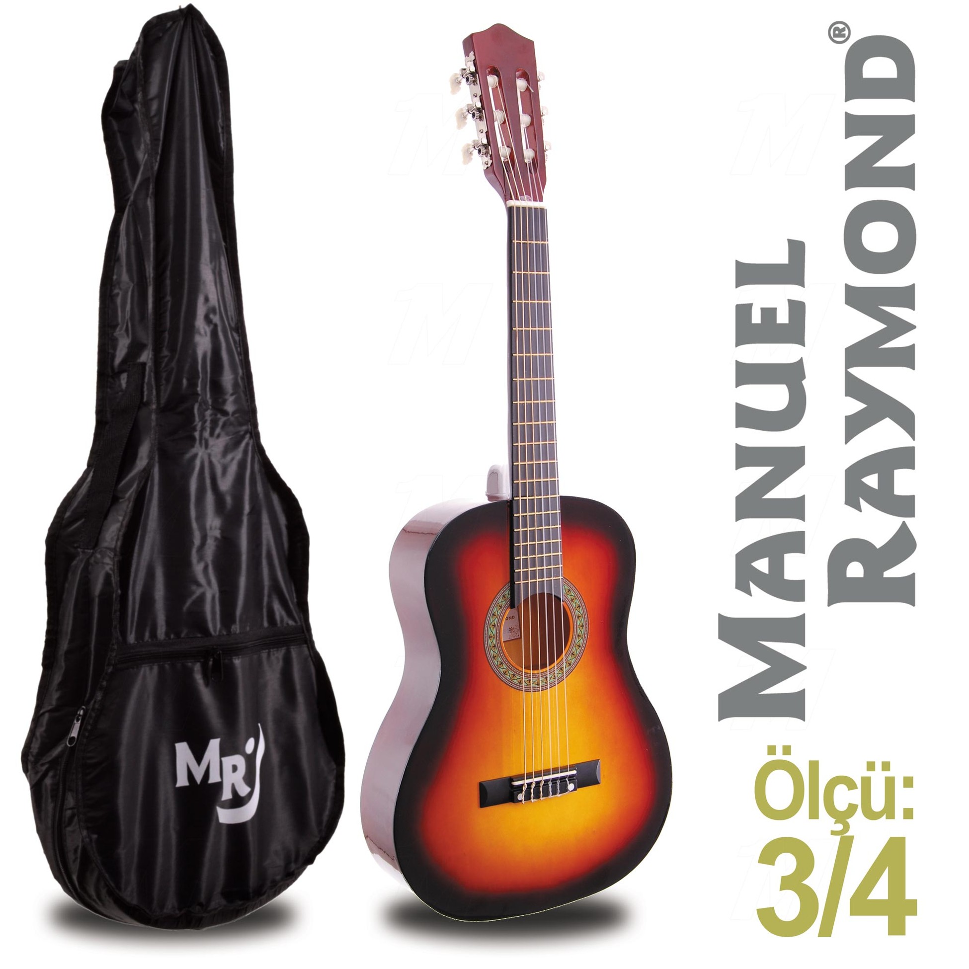 Klasik Gitar Junior Manuel Raymond MRC87SB (KILIF HEDİYE) - Thumbnail