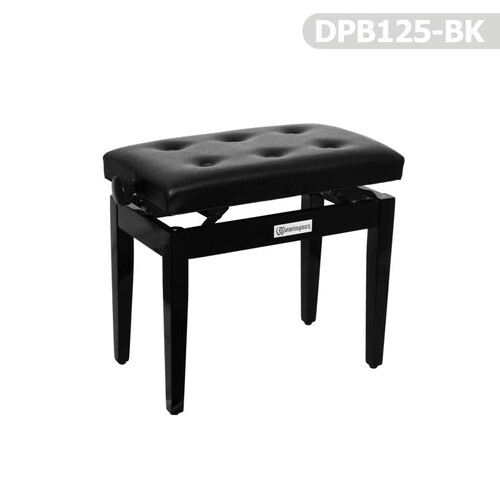 Piyano Aksesuar Koltuk Tabure Dominguez Ayarlı Siyah DPB125-BK - Thumbnail
